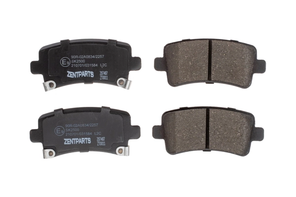 Kit de plaquettes de frein, frein à disque ZentParts Z07407