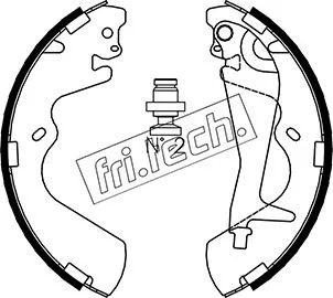 Jeu de mâchoires de frein fri.tech. 1046.208