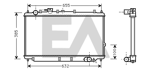 Radiateur, refroidissement du moteur EACLIMA 31R36002