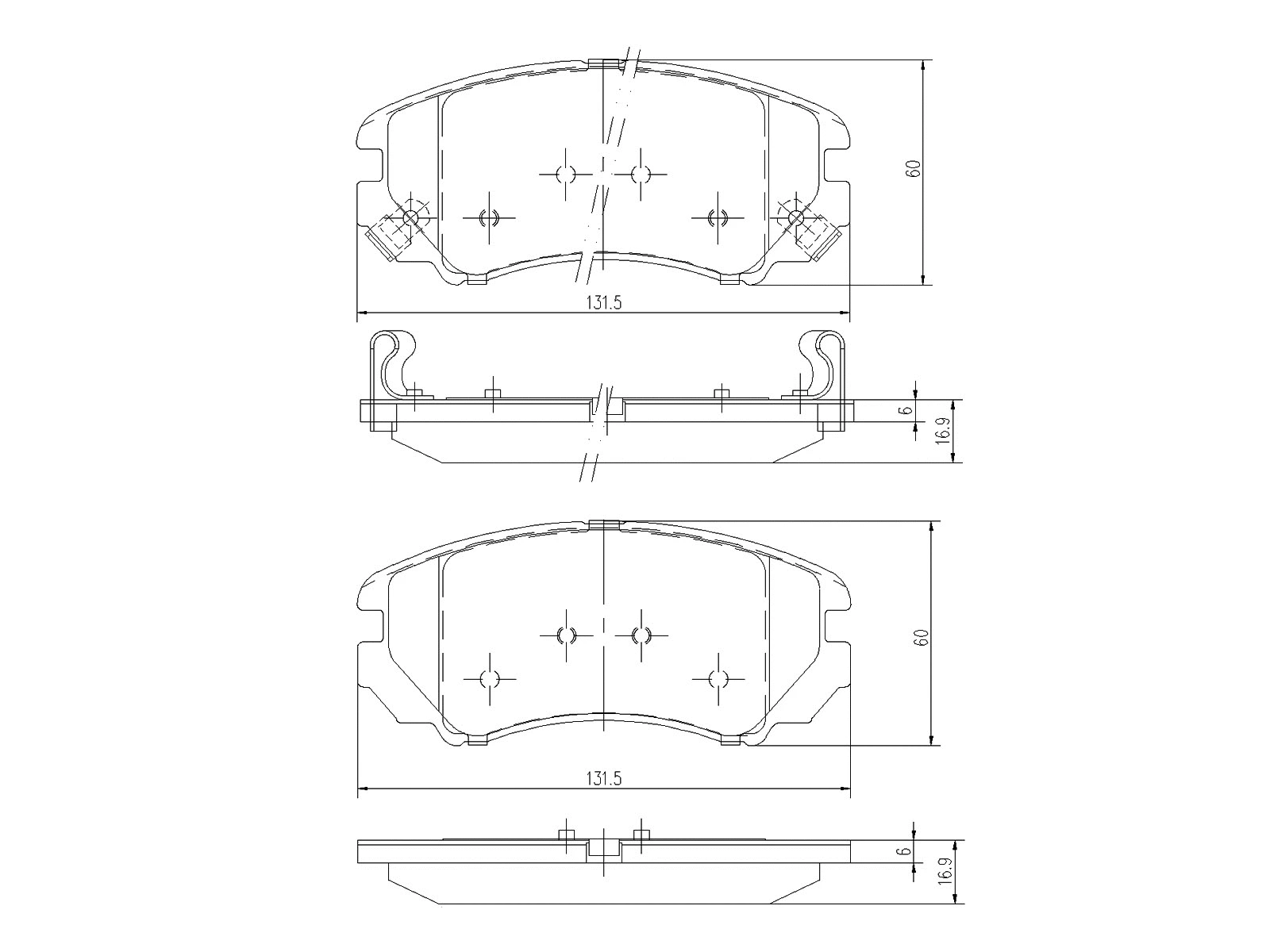 Kit de plaquettes de frein, frein à disque A.Z. Meisterteile AZMT-44-022-1203