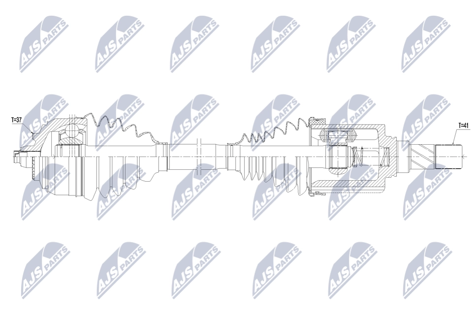 Arbre de transmission NTY NPW-ME-166