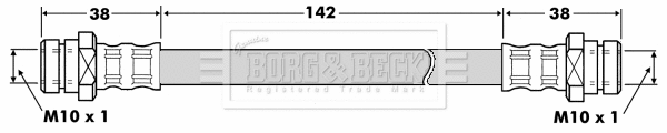Flexible de frein BORG & BECK BBH7506