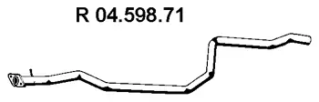 Tuyau d'échappement EBERSPÄCHER 04.598.71
