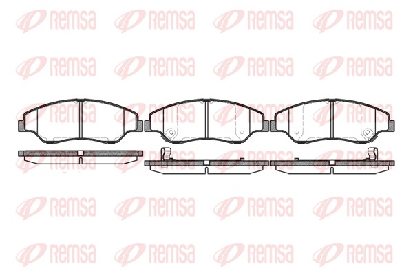 Kit de plaquettes de frein, frein à disque REMSA 0739.02
