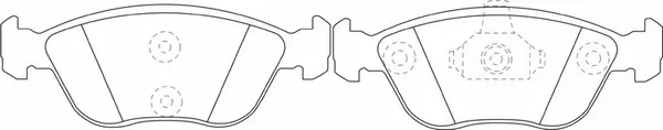 Kit de plaquettes de frein, frein à disque SB BP45020