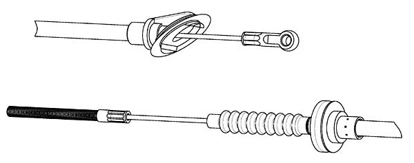 Tirette à câble, commande d'embrayage CEF ST01100