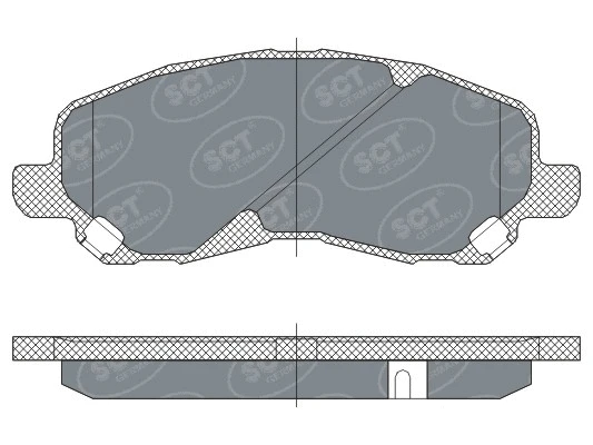 Kit de plaquettes de frein, frein à disque SCT - MANNOL SP 273 PR