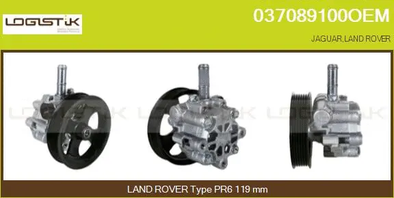 Pompe hydraulique, direction LGK 037089100OEM