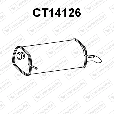 Silencieux arrière VENEPORTE CT14126