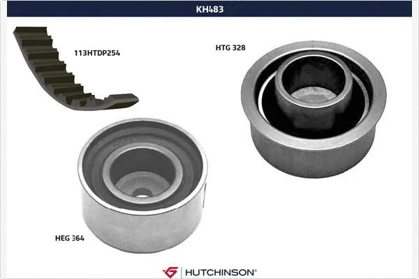 Kit de courroie crantée HUTCHINSON KH 483