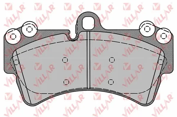 Kit de plaquettes de frein, frein à disque VILLAR 626.1257
