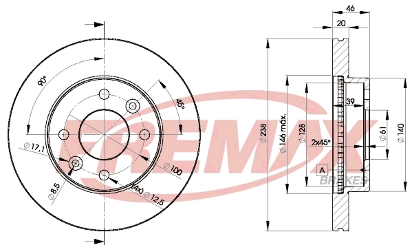 Disque de frein FREMAX BD-4287
