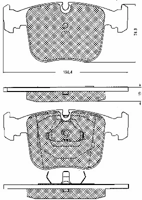 Kit de plaquettes de frein, frein à disque BSF 10561