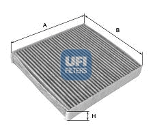 Filtre, air de l'habitacle UFI 54.156.00