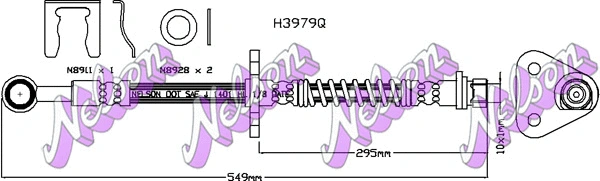 Flexible de frein KAWE H3979Q