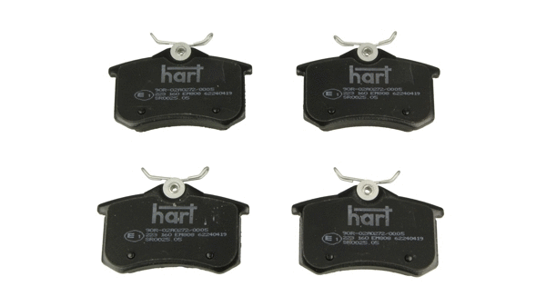 Kit de plaquettes de frein, frein à disque HART 223 160