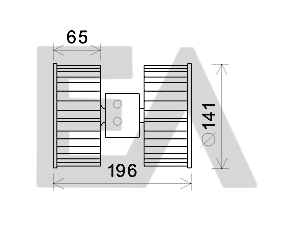 Moteur électrique, pulseur d'air habitacle EACLIMA 42A07006