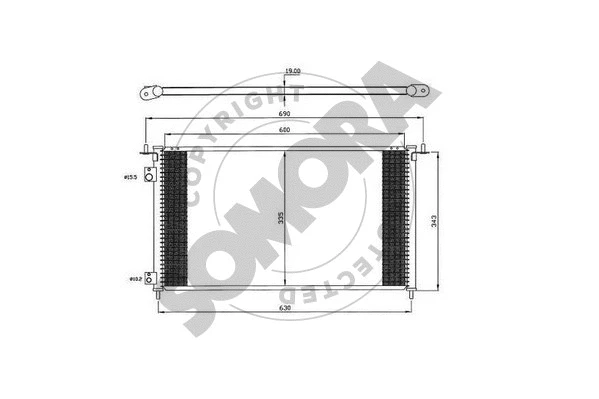 Condenseur, climatisation SOMORA 123260B