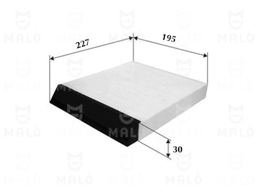 Filtre, air de l'habitacle AKRON-MALÒ 1530591