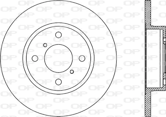 Disque de frein OPEN PARTS BDA1857.10