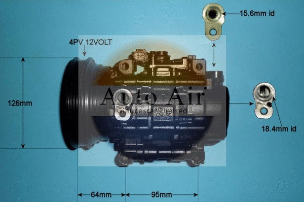 Compresseur, climatisation AUTO AIR GLOUCESTER 14-0225R