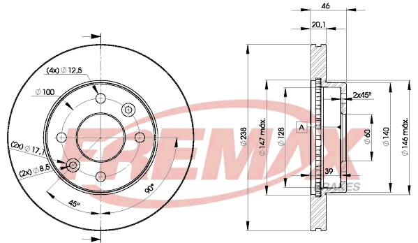 Disque de frein FREMAX BD-9109
