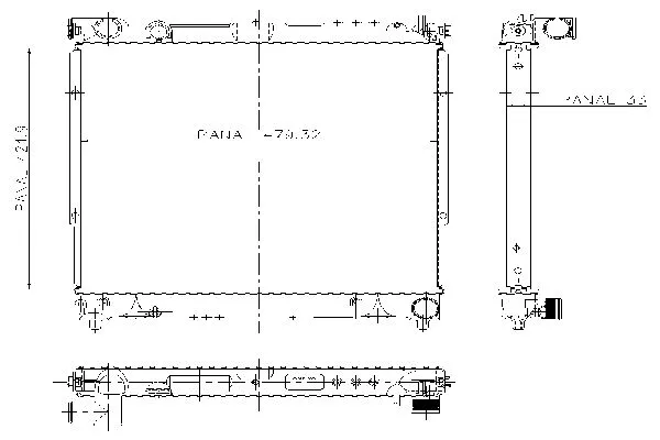 Radiateur, refroidissement du moteur ORDONEZ 1020791803
