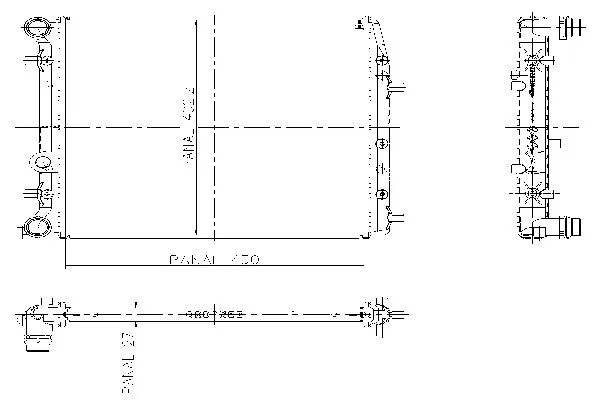 Radiateur, refroidissement du moteur ORDONEZ 1020743808