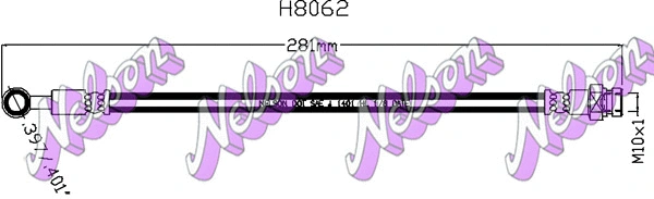 Flexible de frein KAWE H8062