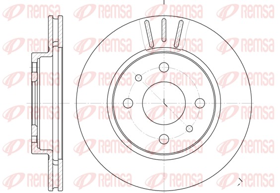 Disque de frein REMSA 6829.10