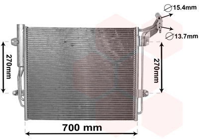Condenseur, climatisation VAN WEZEL 58005324