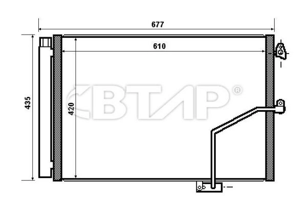 Condenseur, climatisation BTAP BMC819-028