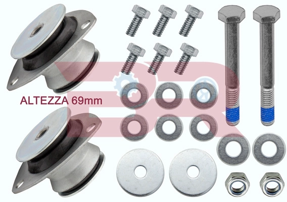 Kit de réparation, suspension de la cabine BOTTO RICAMBI BRCA0500