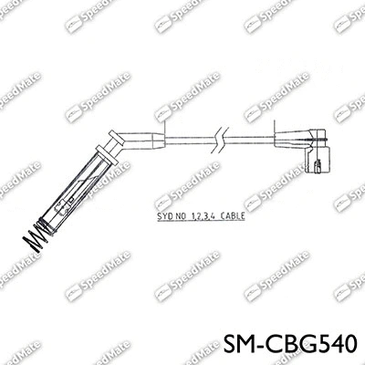 Kit de câbles d'allumage SpeedMate SM-CBG540