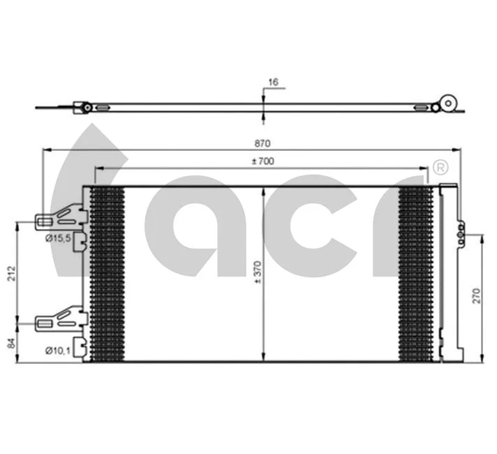 Condenseur, climatisation ACR 300688