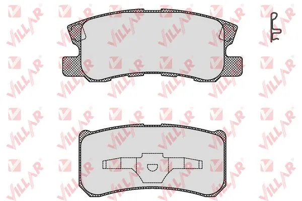 Kit de plaquettes de frein, frein à disque VILLAR 626.1639