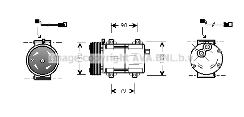 Compresseur, climatisation PRASCO FDAK280