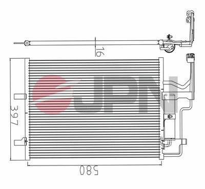 Condenseur, climatisation JPN 60C9108-JPN