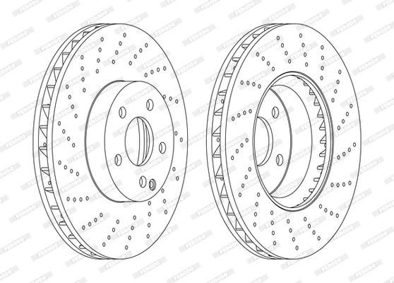 Disque de frein FERODO DDF1694DC-1-D
