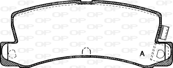 Kit de plaquettes de frein, frein à disque OPEN PARTS BPA0214.04