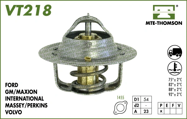 Thermostat, liquide de refroidissement MTE-THOMSON VT218.88