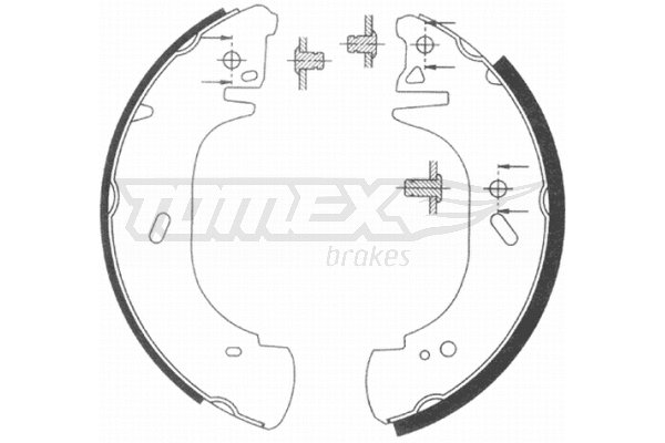 Jeu de mâchoires de frein TOMEX Brakes TX 20-89