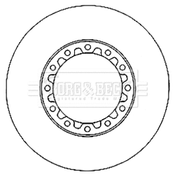Disque de frein BORG & BECK BBD6025S