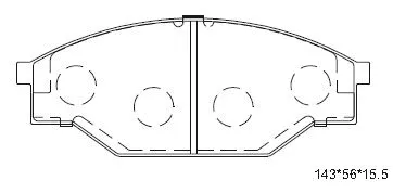 Kit de plaquettes de frein, frein à disque ASIMCO KD2688