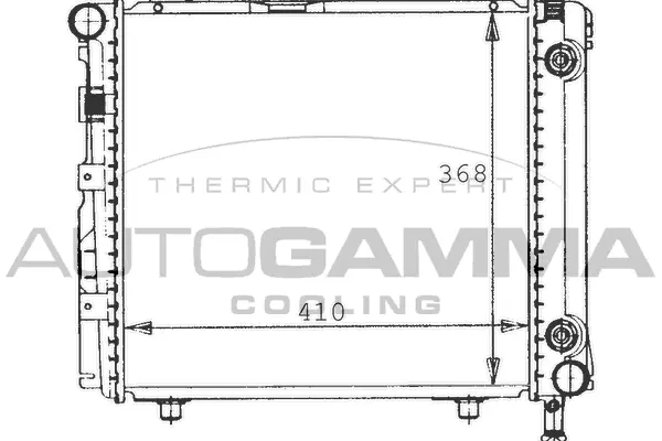 Radiateur, refroidissement du moteur AUTOGAMMA 100542