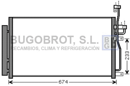 Condenseur, climatisation BUGOBROT 62-OL5433