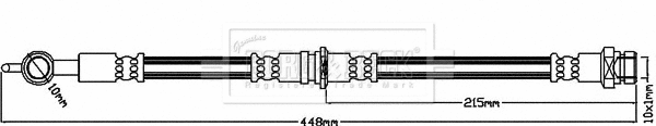 Flexible de frein BORG & BECK BBH8006