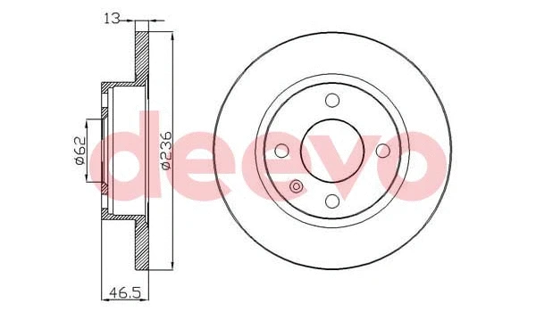 Disque de frein DEEVO BD32100