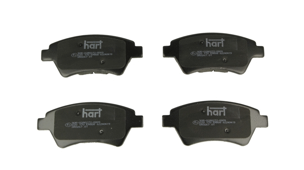Kit de plaquettes de frein, frein à disque HART 220 170