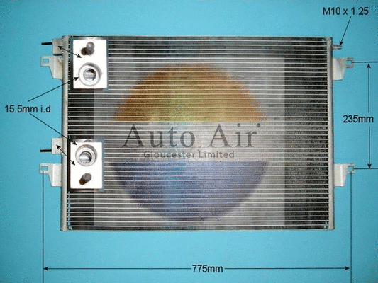 Condenseur, climatisation AUTO AIR GLOUCESTER 16-1109